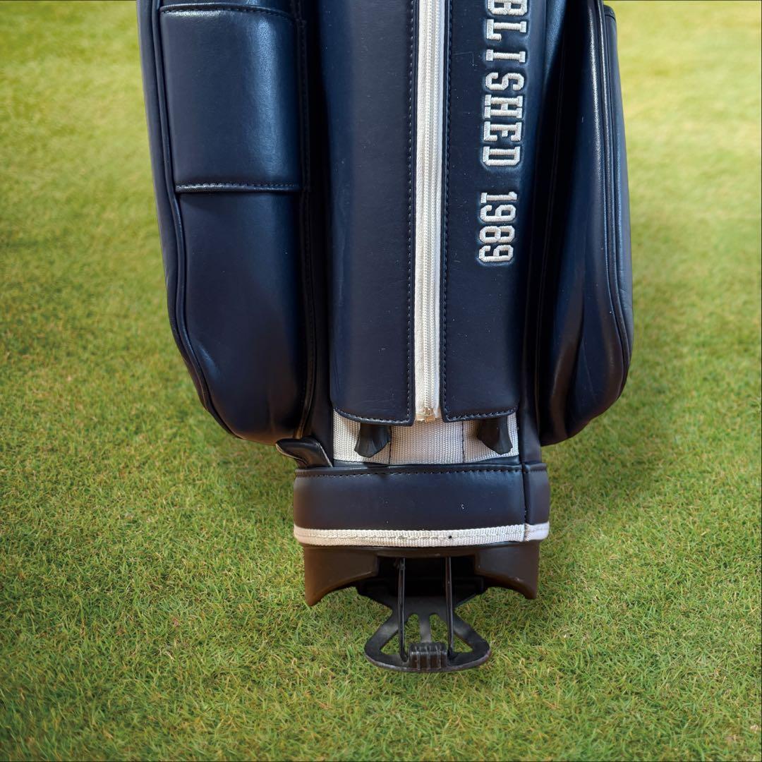 パーリーゲイツ　キャディバッグ　ネイビー　紺　ショルダー式　スタンド式　軽量