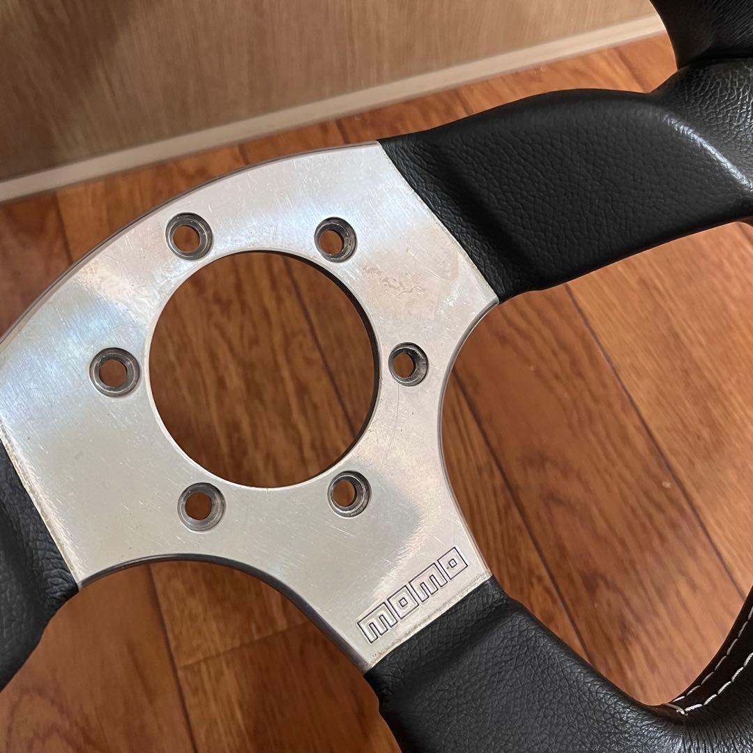 MOMO ステアリング 3スポーク 本体 モモステ ブラック 黒