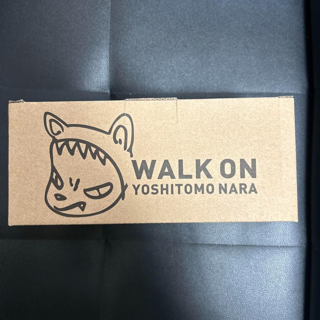 奈良美智 パタパタクロック WALK ON ベージュ ラムフロム