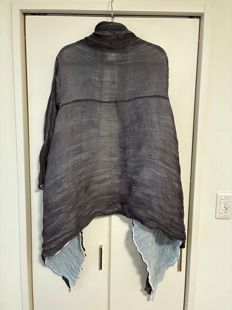 ISSEY MIYAKE FETE 長袖カーディガンブラウン&ブルー