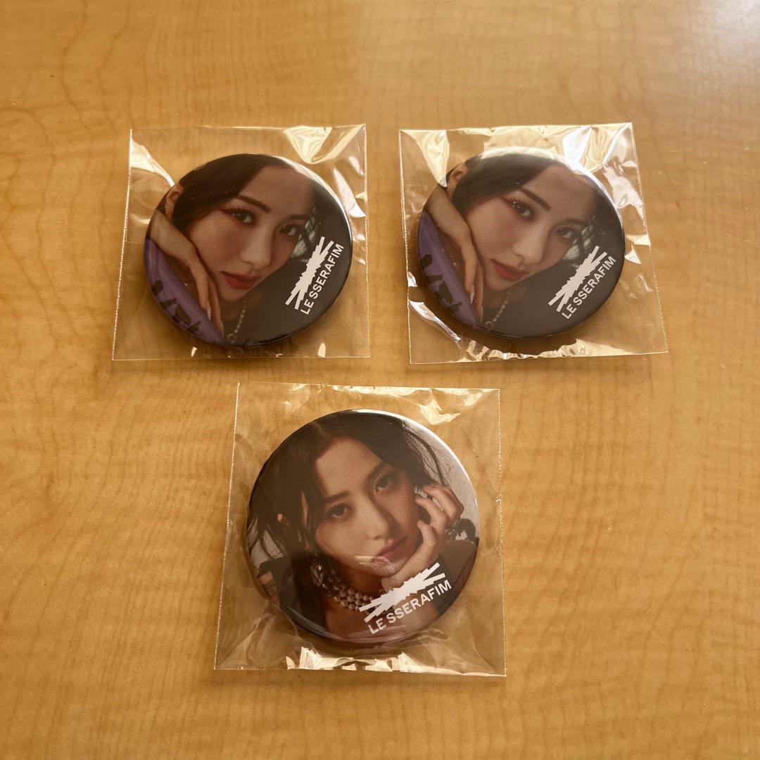 LE SSERAFIM チェウォン ユンジン 缶バッジ 愛知 東京