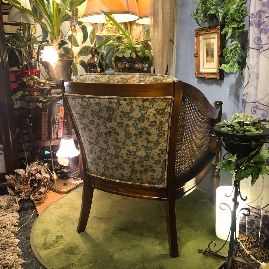 mamiii L 1カリモクオールドヴィンテージコロニアル シングルソファ