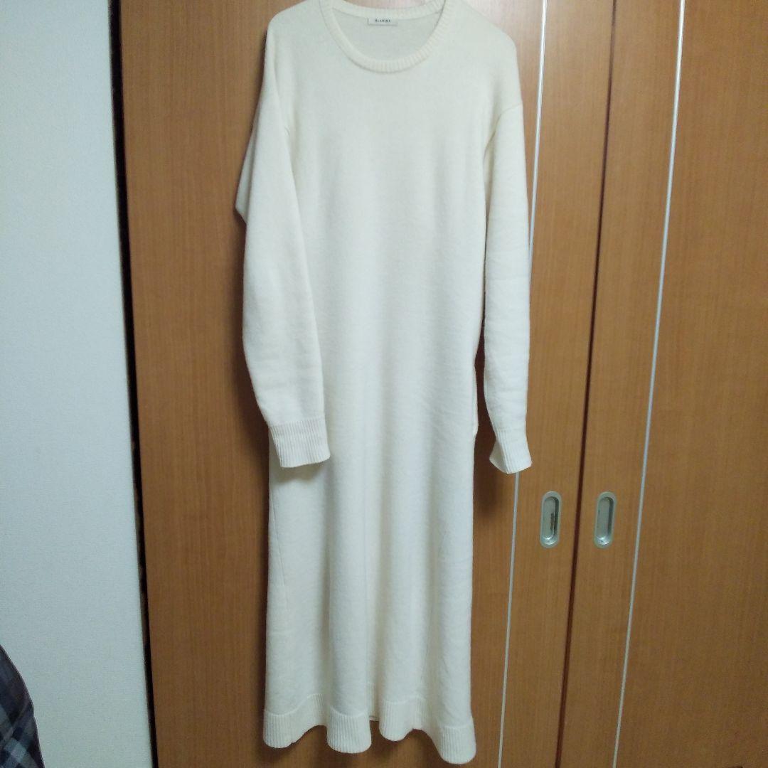 s*n様 美品⭐BLAMINK アイボリー ニットロングワンピース　カシミア
