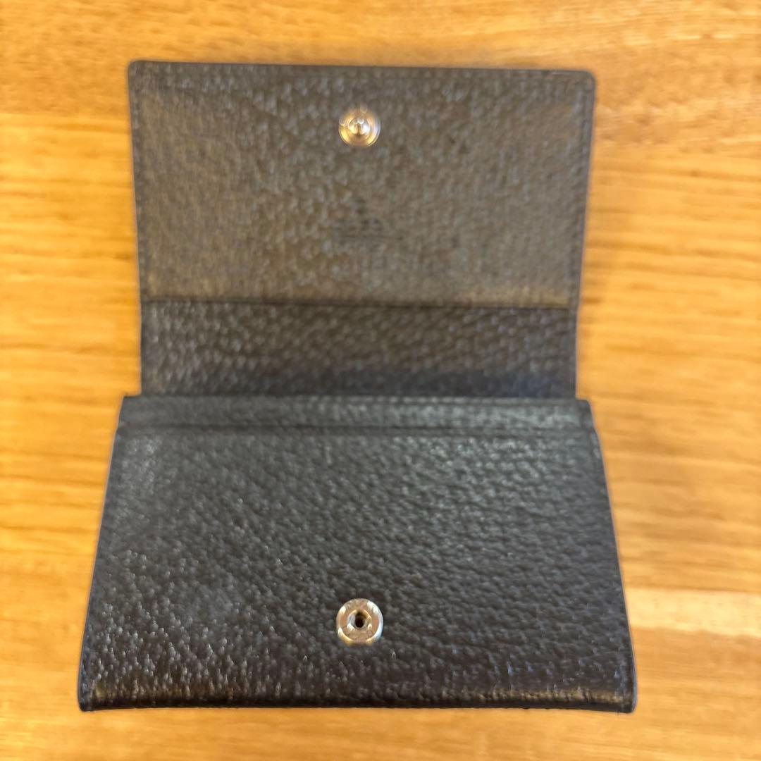 GUCCI ブラックレザー 名刺入れ　美品