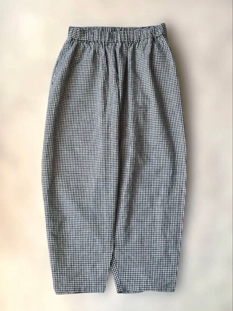 n*i様 新品タグ無◯24ss オローネ バルーン パンツ ギンガムチェック T