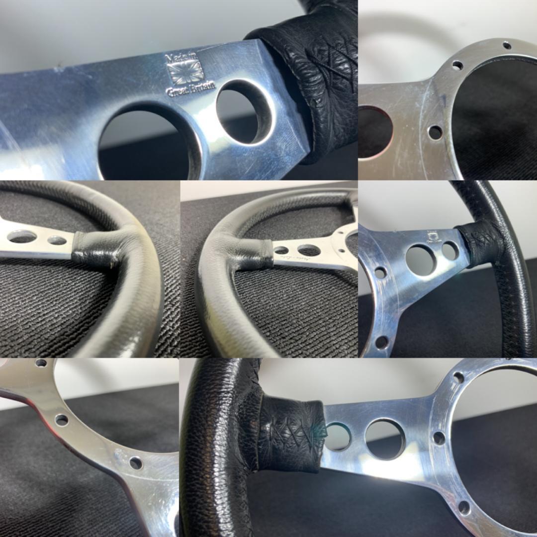 Moto-Lita モトリタ レザーステアリング フラットスポーク 美品 希少