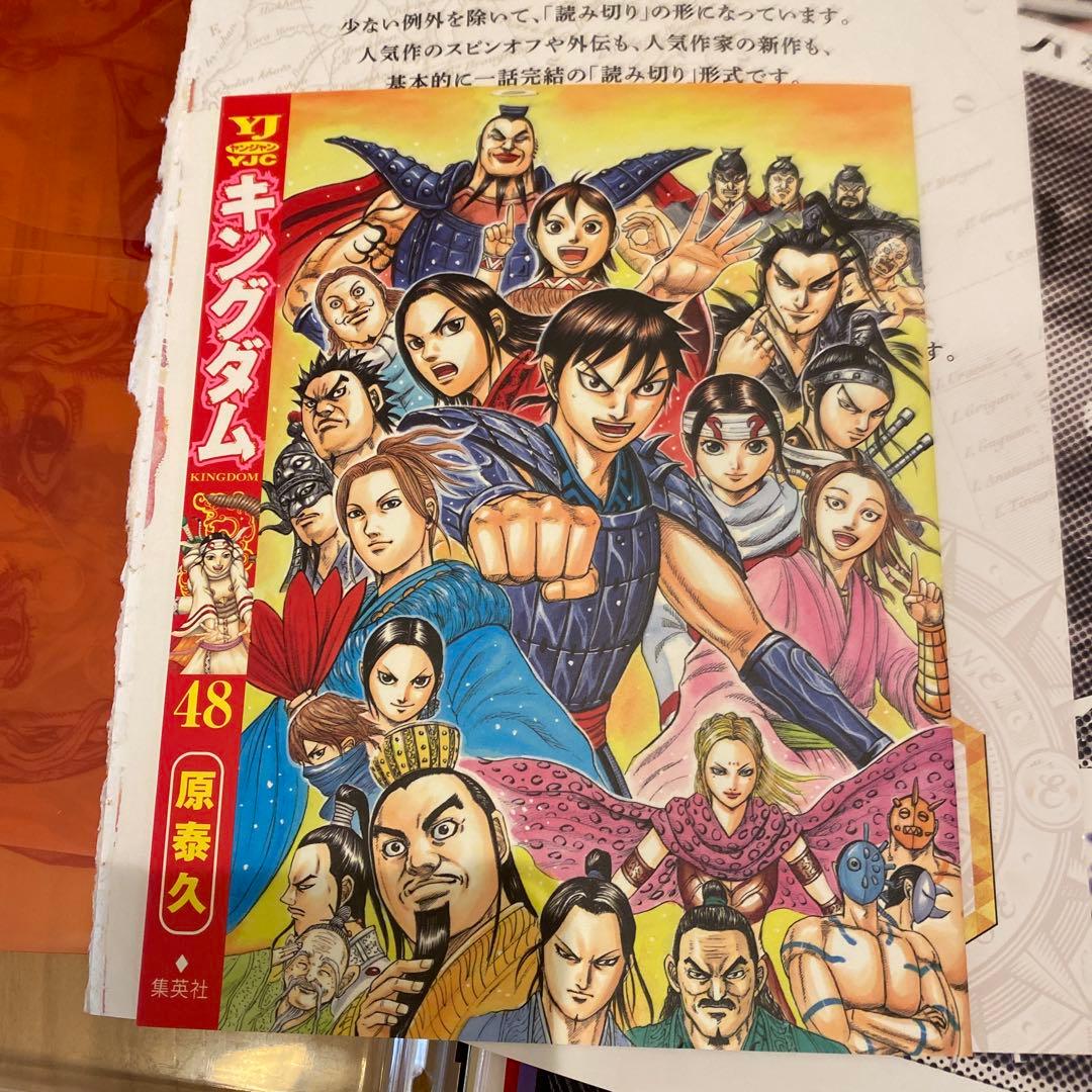 キングダム　カバー　48巻　ヤンジャン　ゴールド　着せ替え　コミックス