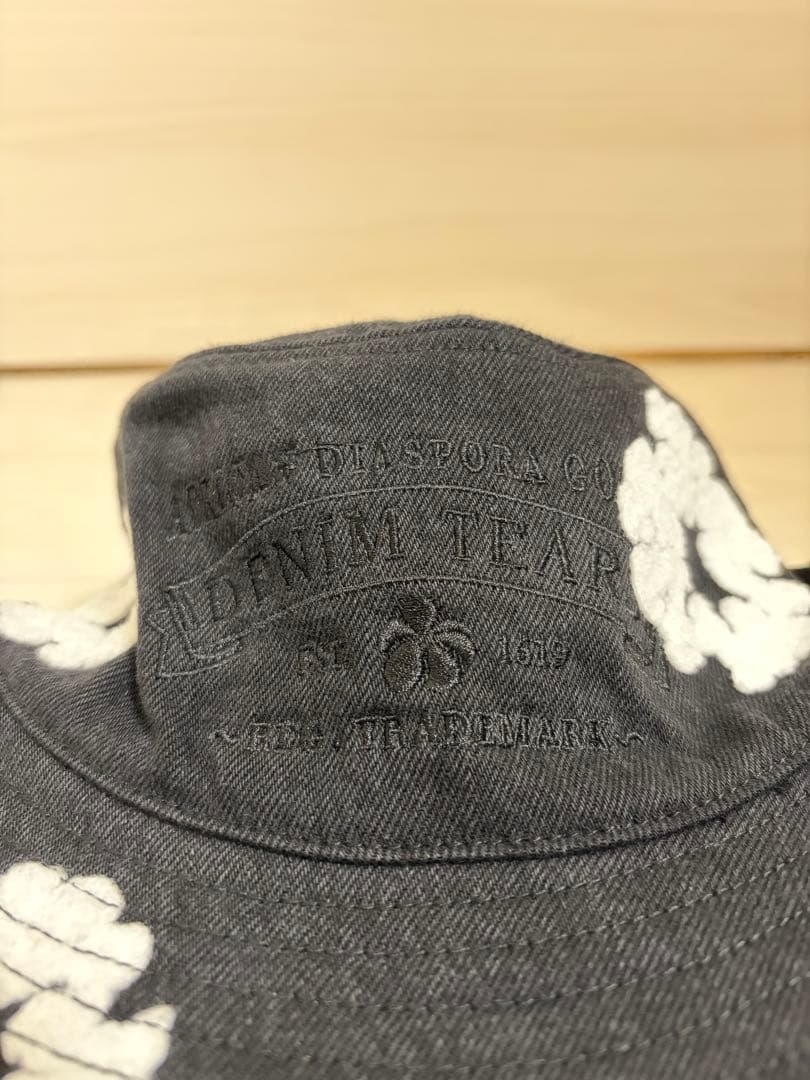 Denim Cotton Wreath Bucket Hat バケハ