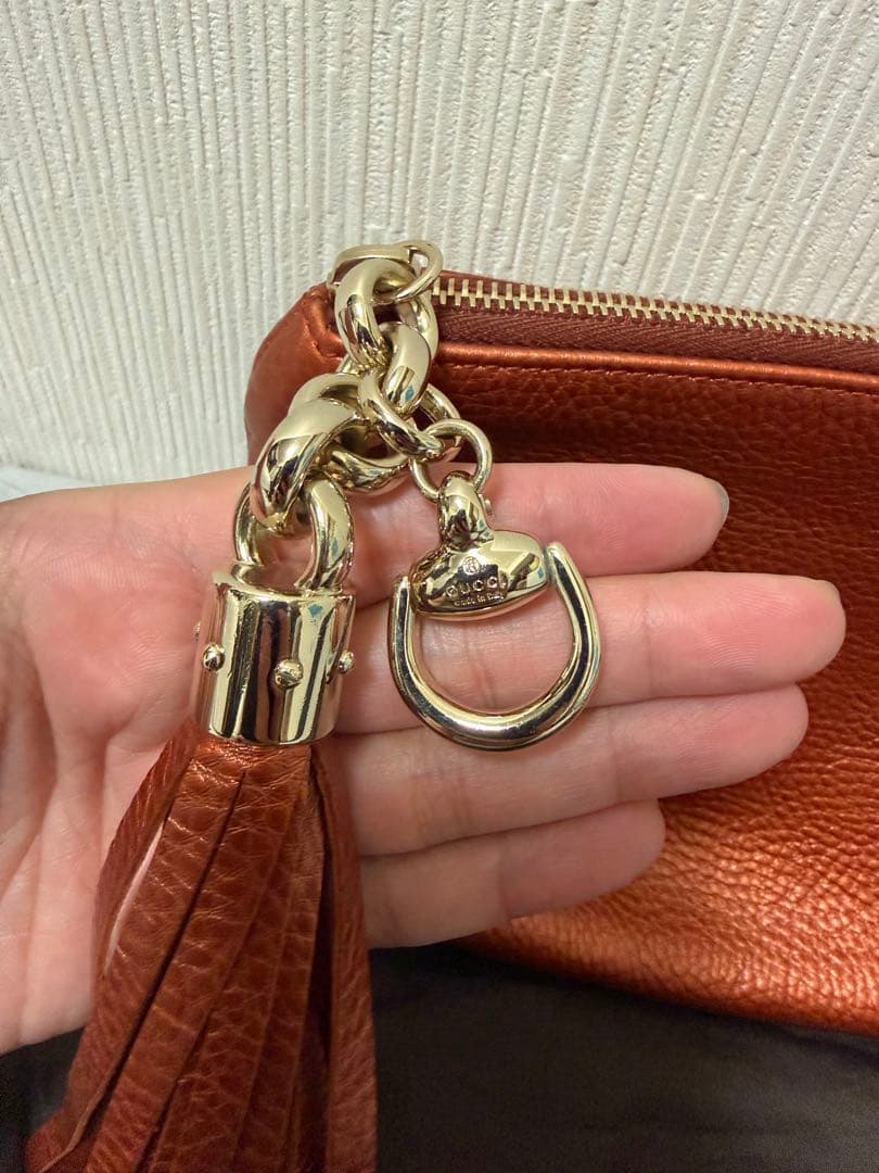 専用！GUCCI クラッチ　フリンジ　タッセル　パーティー
