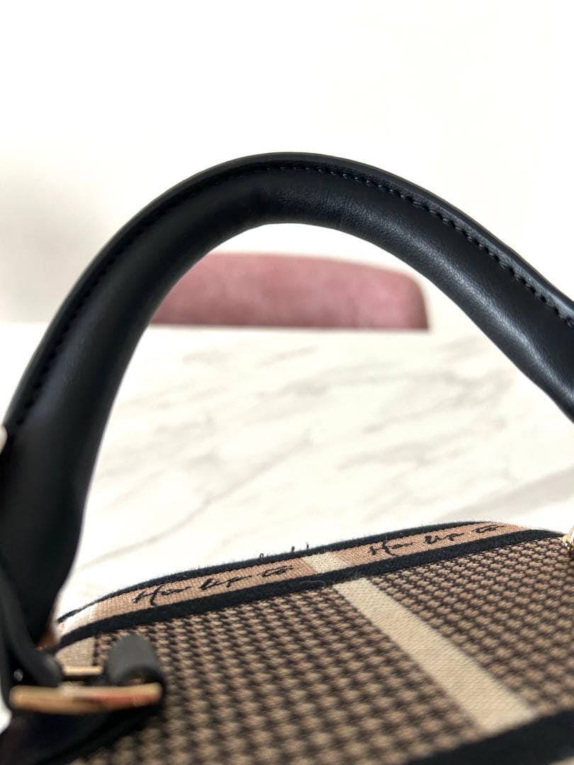 バッグ herlipto Jacquard Vanity Bag gold