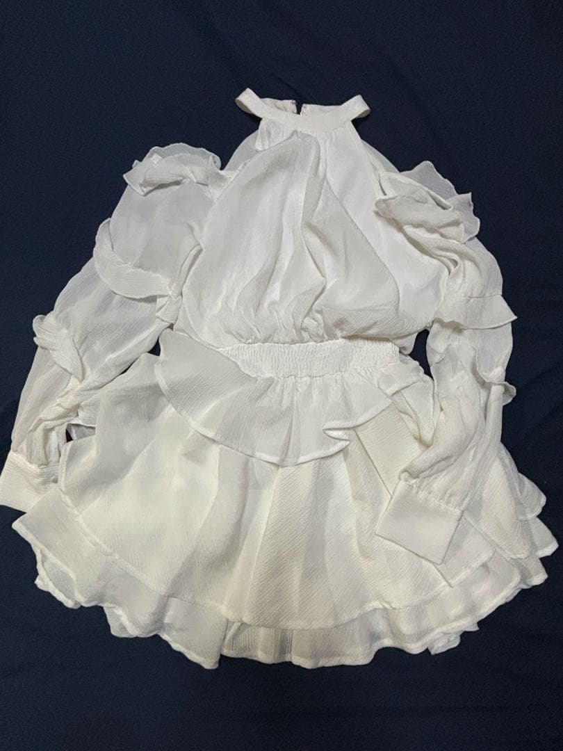 ダーリッチ ボリュームシフォンミニワンピース