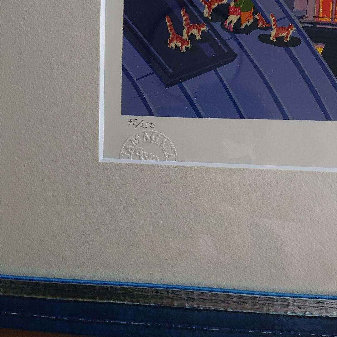 ヒロ・ヤマガタ シルクスクリーン ムーンライト・エクスプレス