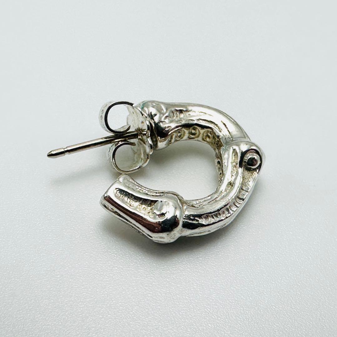 Tiffany バンブー　スモール　フープ　シルバーピアス　Ag925 片耳
