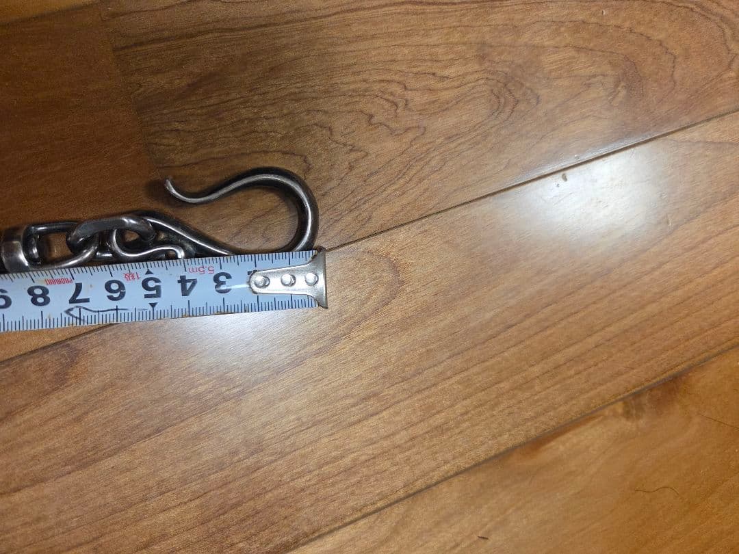 ブラスシルバー燻しウォレットチェーン、チャレンジャー、東京インディアンズ、ラッツ