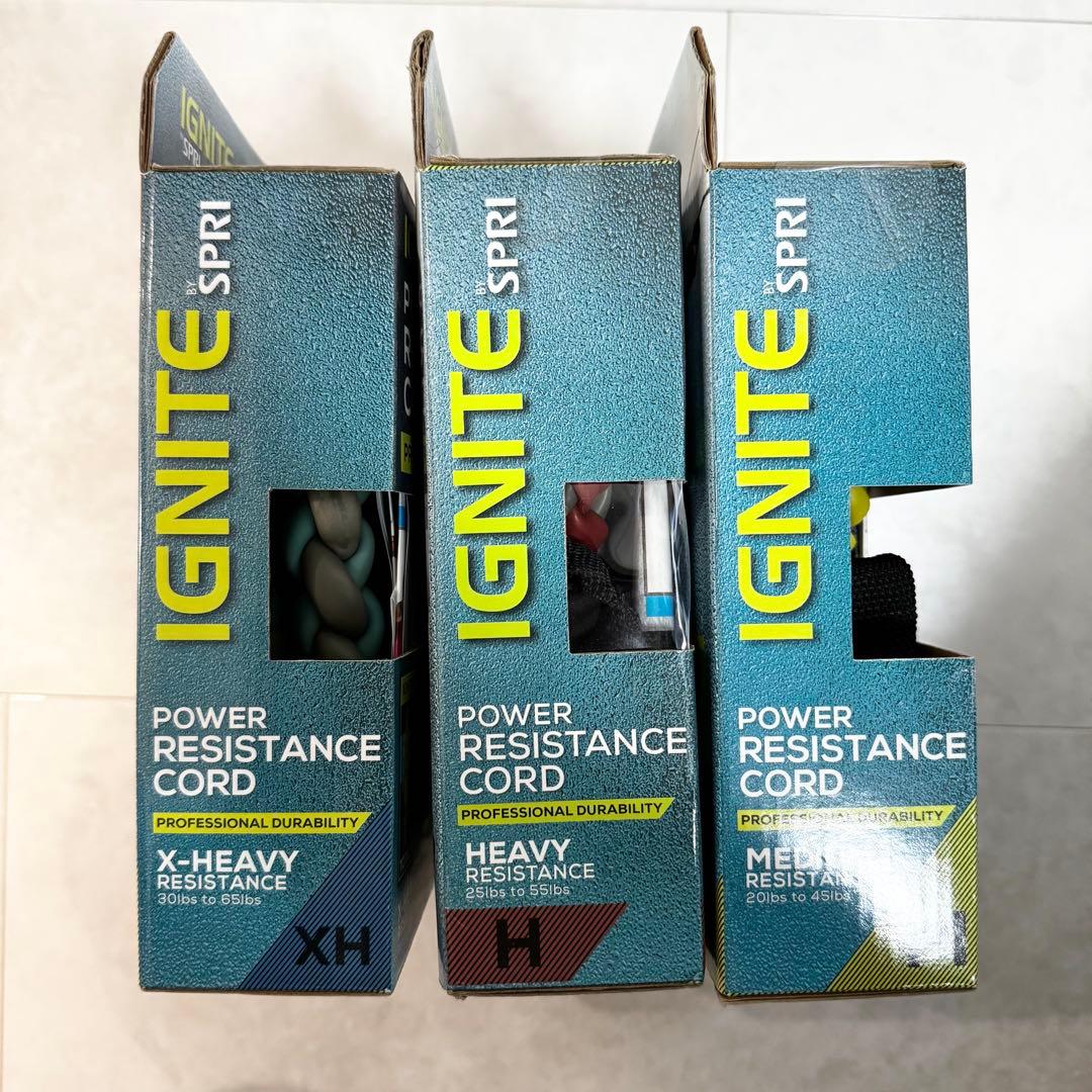 IGNITE by SPRI プレミアム エクササイズ チューブ バンド