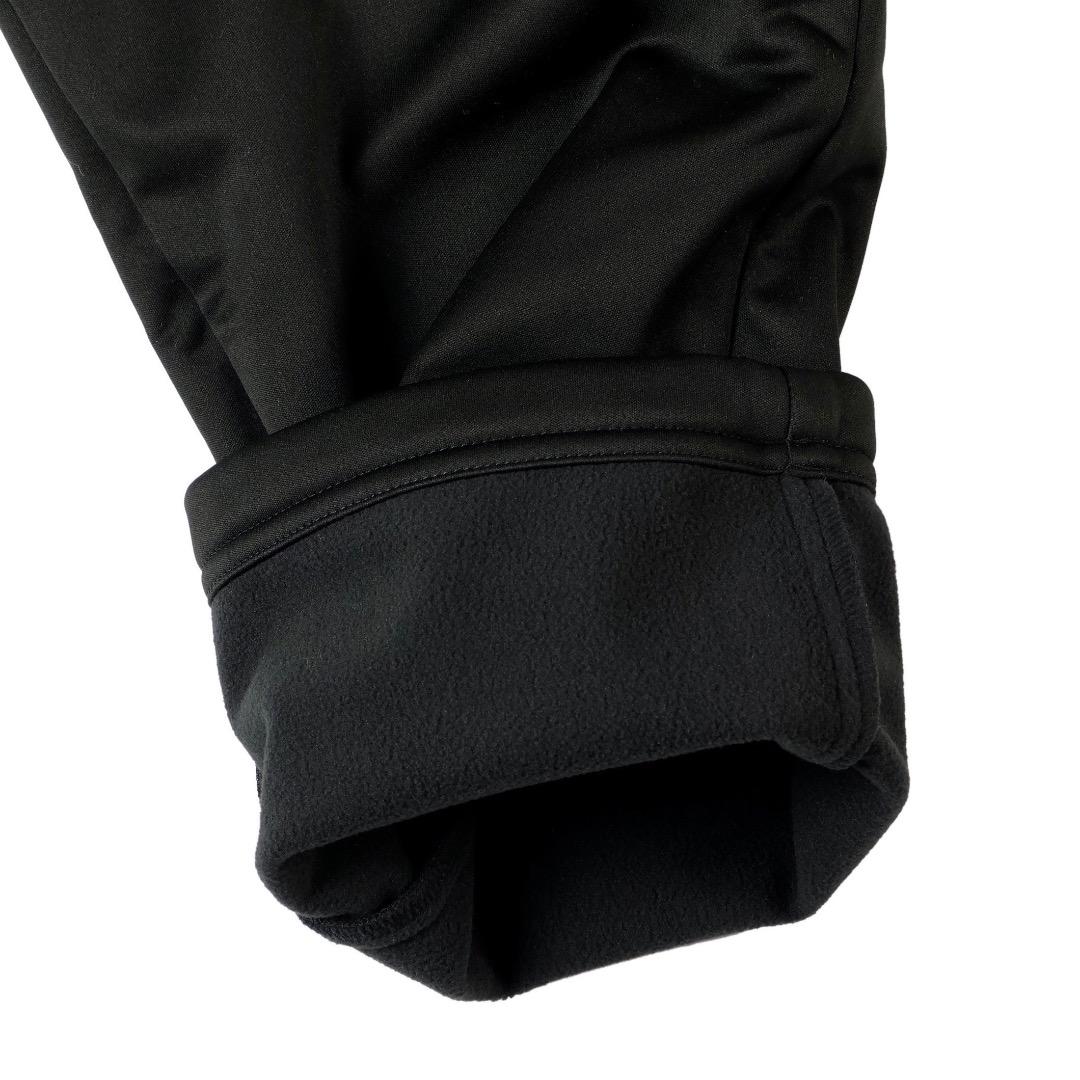 【M】秋冬 プーマ ゴルフ 保温 裏フリース ボンディング テーパードパンツ 黒