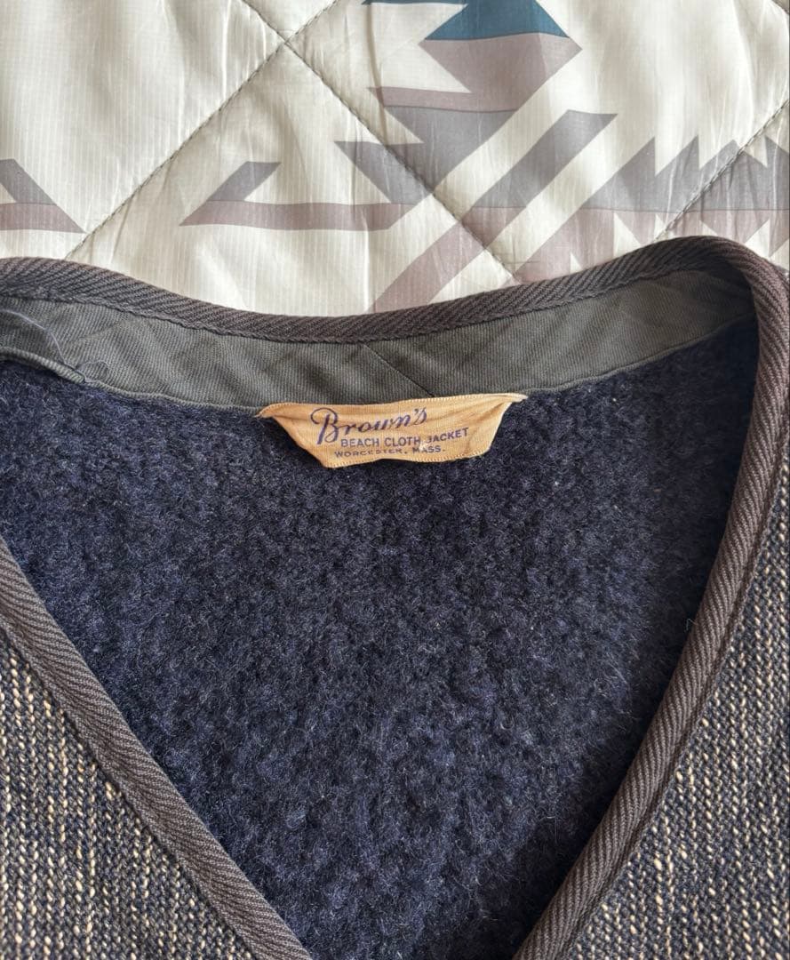 チ*プ様 40s vintage brownsbeach jacket ブラウン