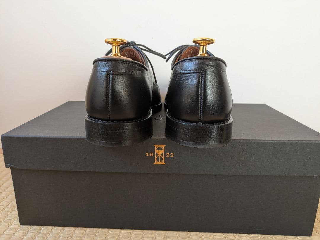 ALLEN EDMONDS ブラック 内羽根ストレートチップ 25cm