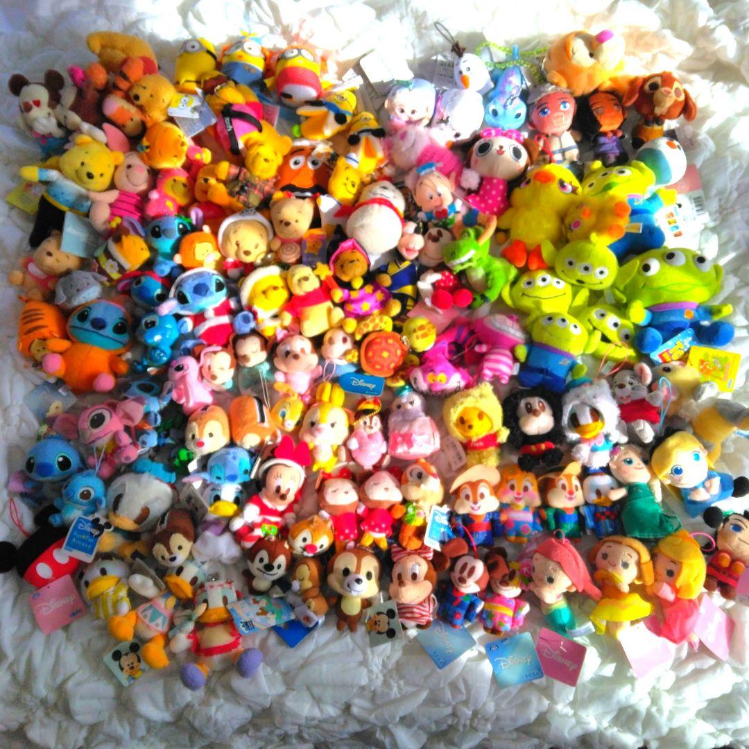 108点　まとめ売り　ディズニー　マスコット　ぬいぐるみ　キーホルダー　大量