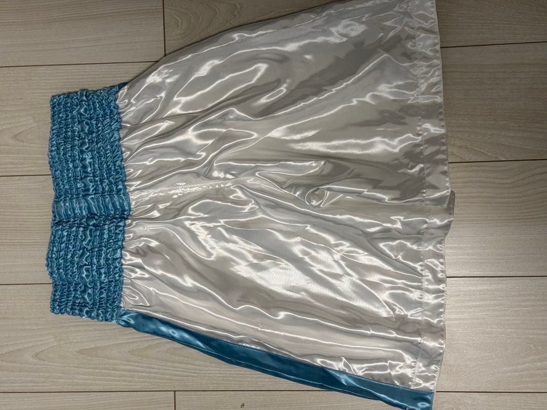 ISAMI ボクシングショーツ M ホワイト/ブルー　はじめの一歩　オーダー品