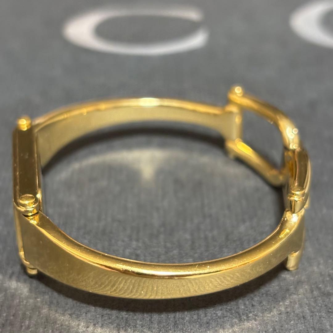 GUCCI グッチ 腕時計 レディース バングル ゴールドブラック 正規品 美品