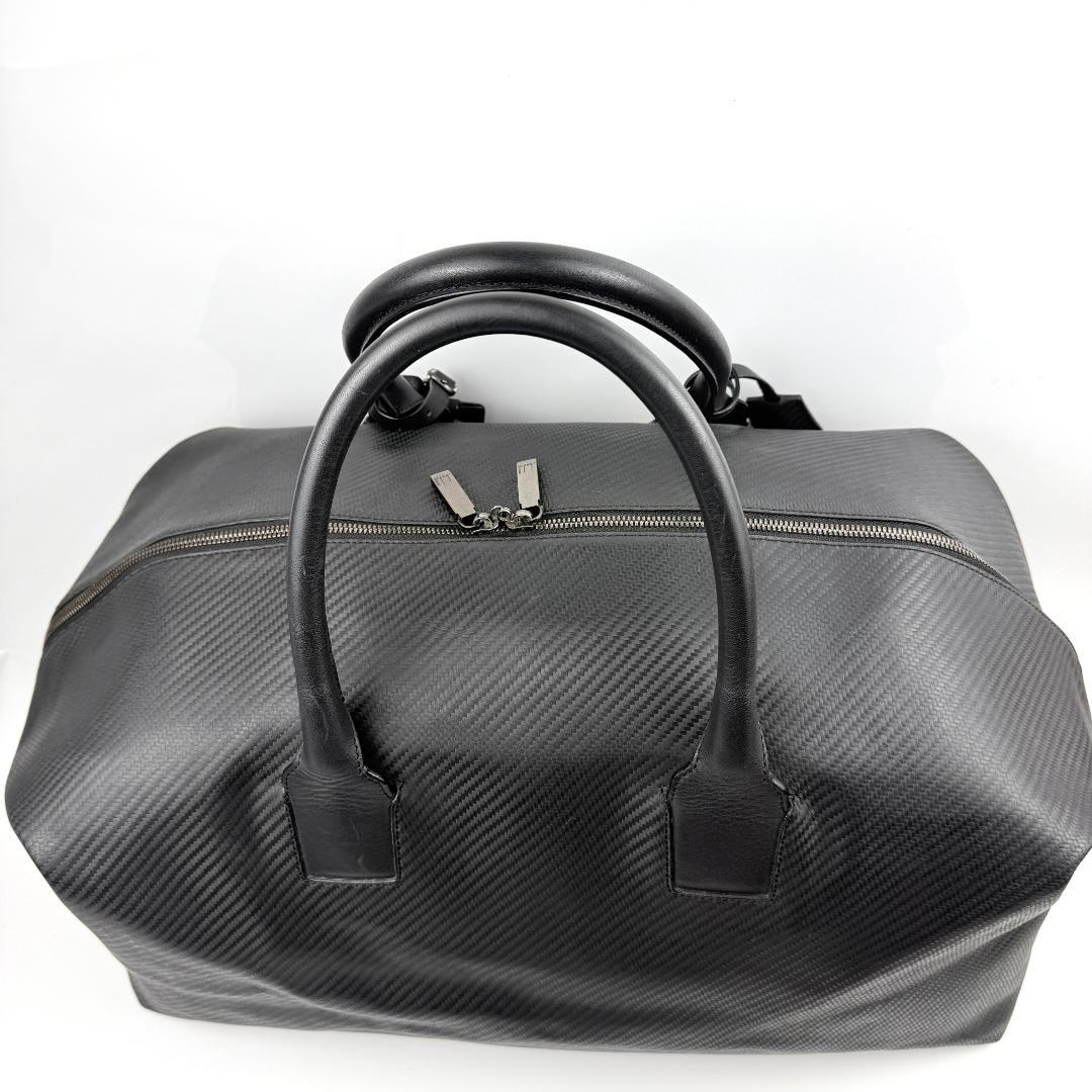 専用中　dunhill シャーシ ボストンバック カーボン ブラック 大容量