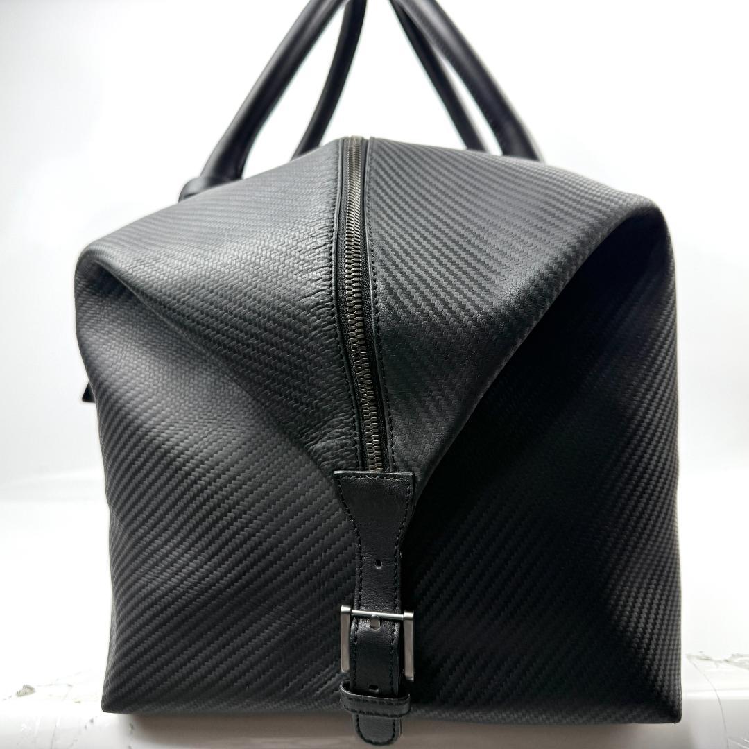 専用中　dunhill シャーシ ボストンバック カーボン ブラック 大容量