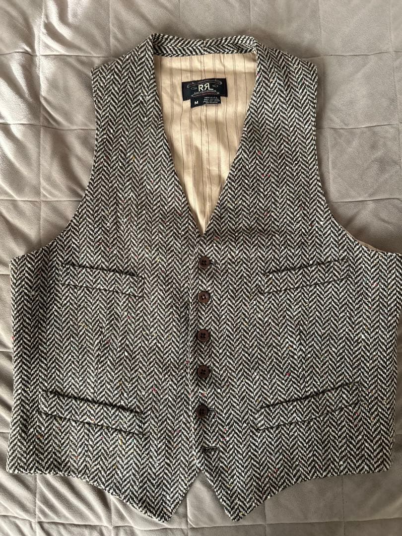 超希少　90s 三つ星タグ　RRL ウールツイード　ベスト