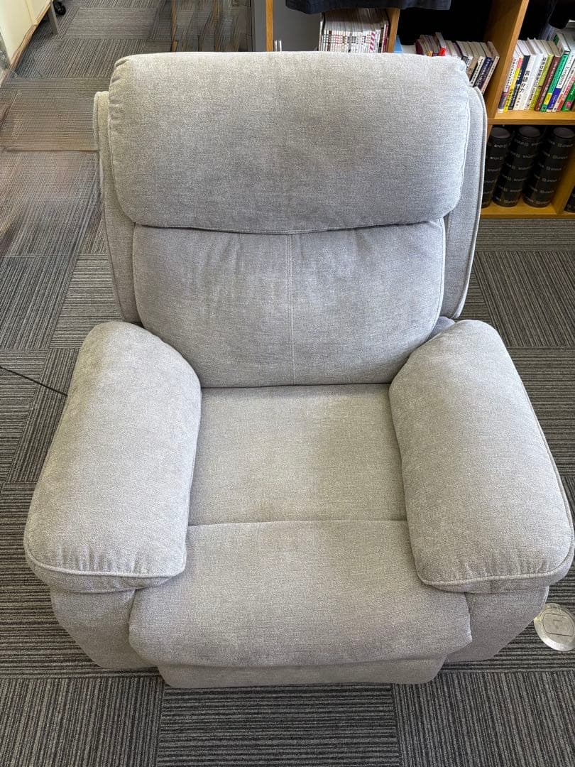 LOWYA ロウヤ リクライニングソファ チェア　グレー　電動リクライニング