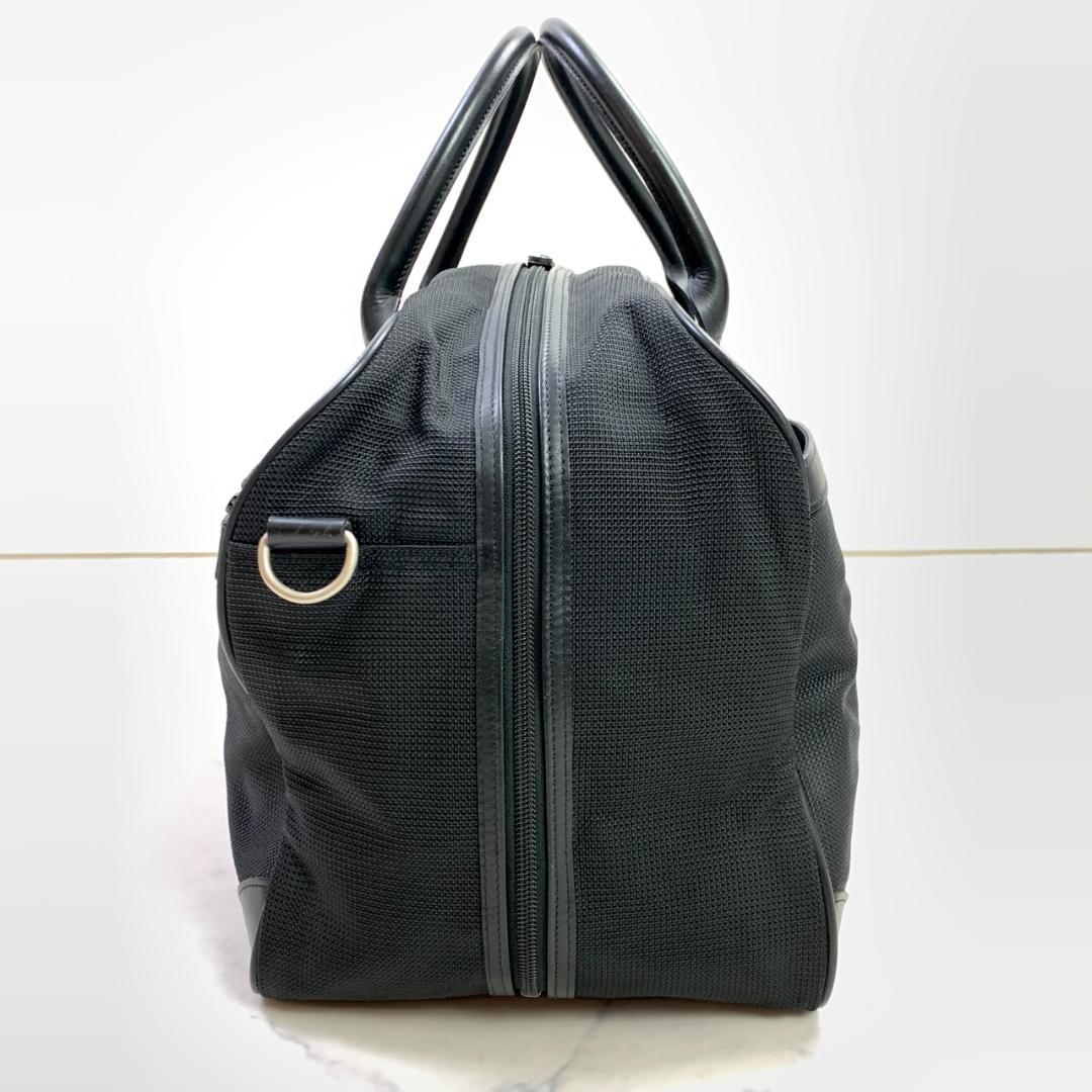 バーバリーゴルフ 2way ボストンバッグ ブラック ロゴ　大容量