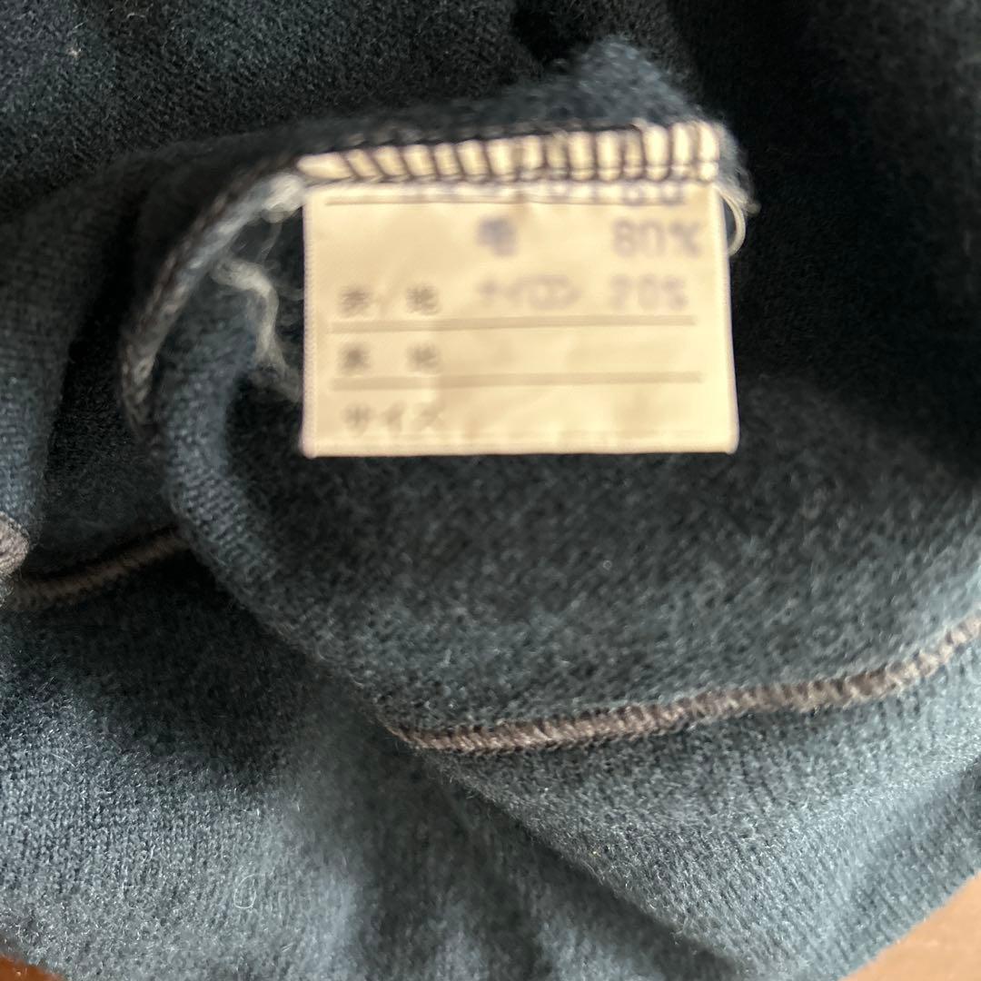 コムデギャルソン　ダークブルー クルーネック セーター