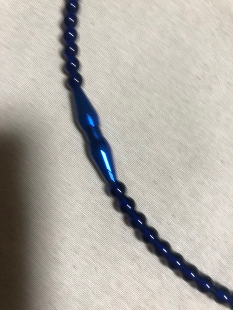 ファイテン　RAKUWA ネックレス　ブルー(50cm)
