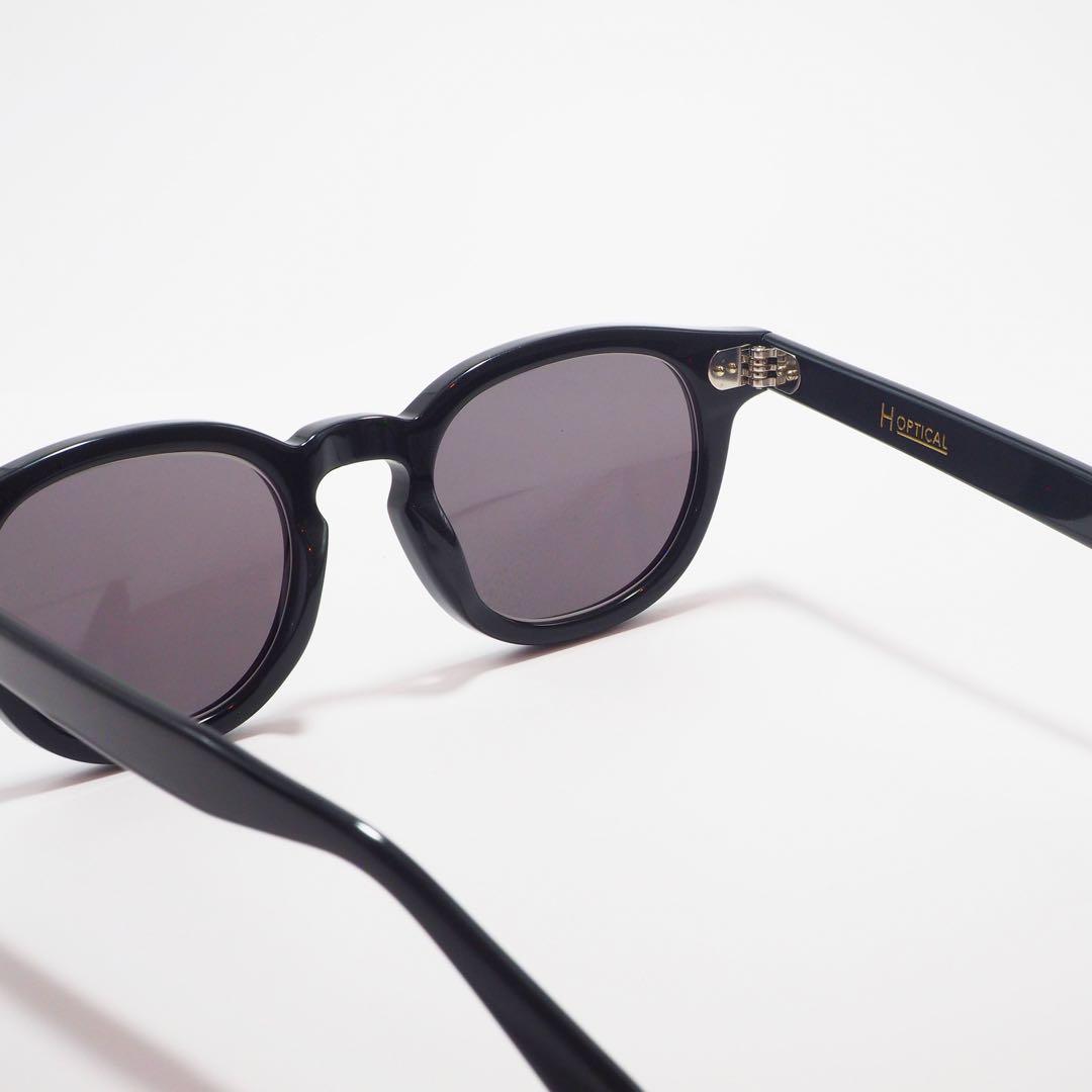 H Optical ブラック ボストン型 サングラス 01