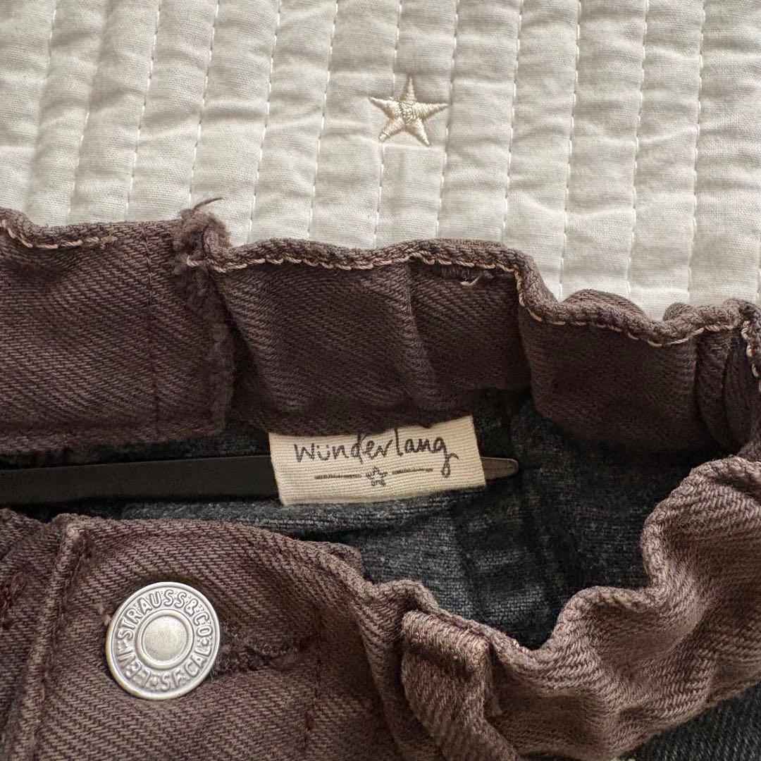 wunderlangブラックデニム3-4y