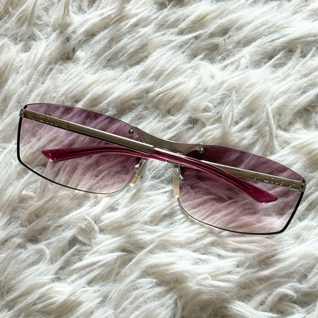 美品 クリスチャン ディオール サングラス YB7IK 星 イタリー製