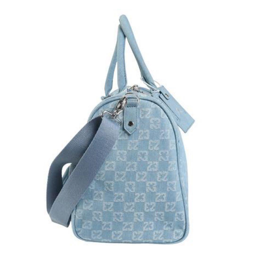 【完売品】SALE ジョーダンJORDANモノグラムダッフルバッグ ライトブルー