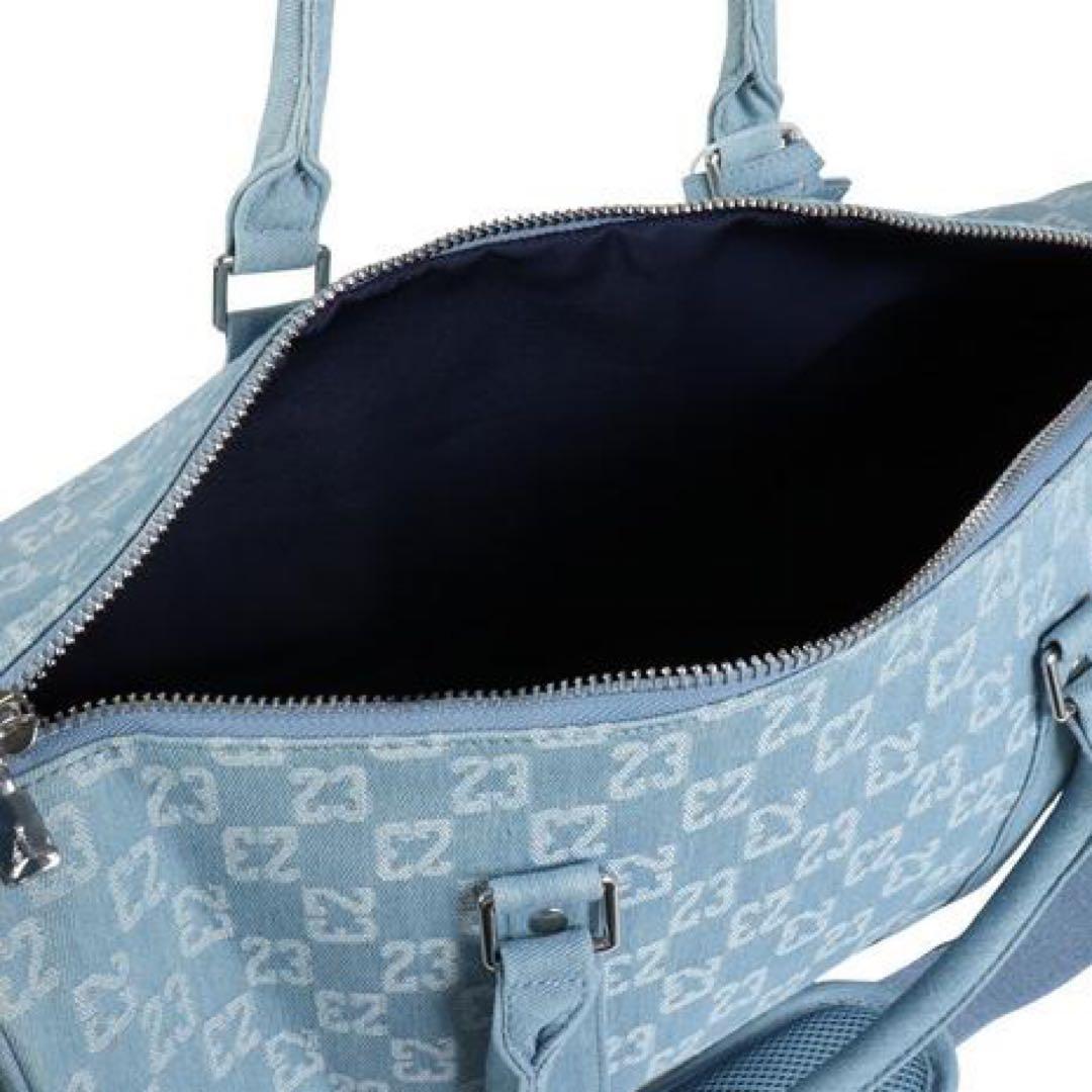 【完売品】SALE ジョーダンJORDANモノグラムダッフルバッグ ライトブルー