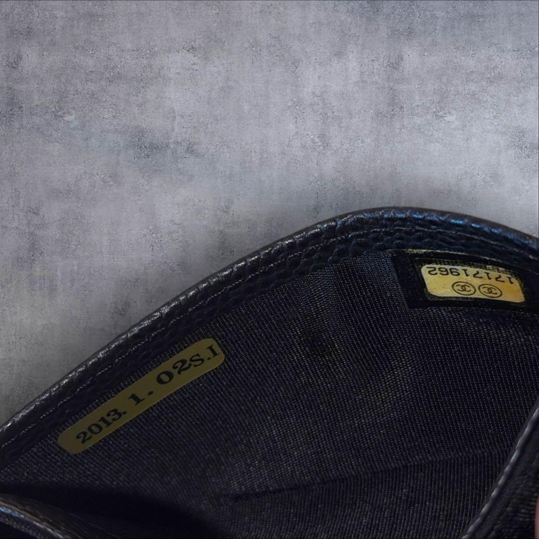 【極美品】CHANEL シャネル 名刺入れ キャビアスキン
