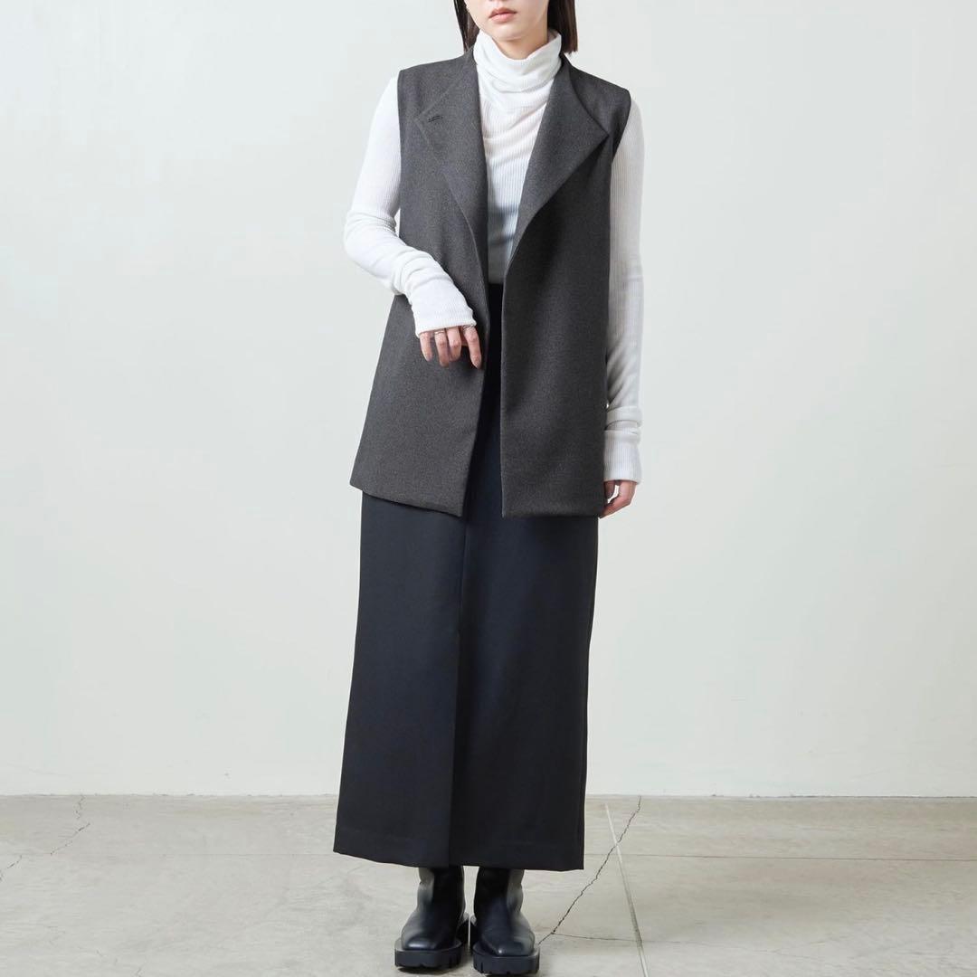 美品 人気 マルゥユナイテッドアローズ ウエストベルトジレ グレー