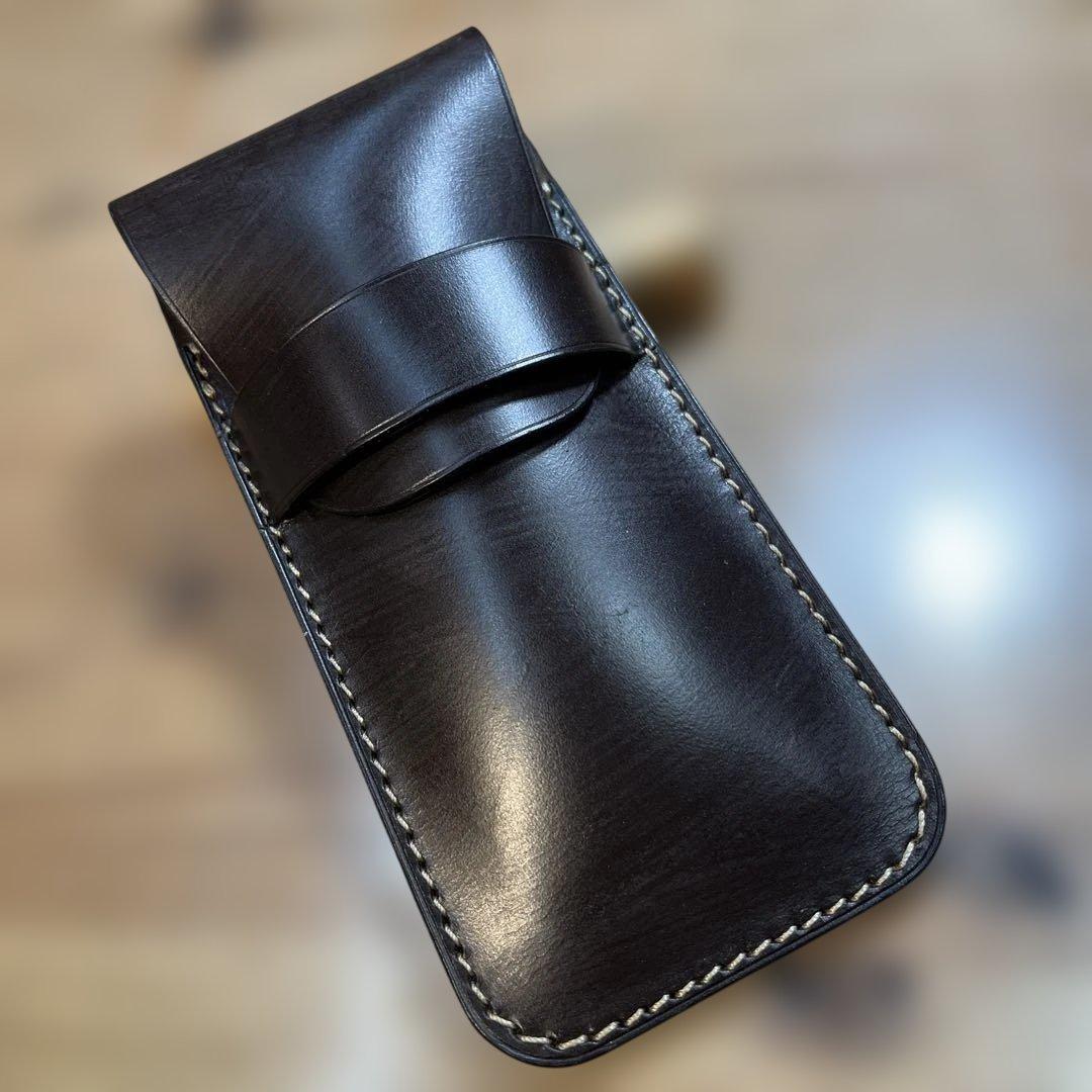 【ちよぴー様オーダー品】A5 ブックカバー レッド ブラウン ペンケース