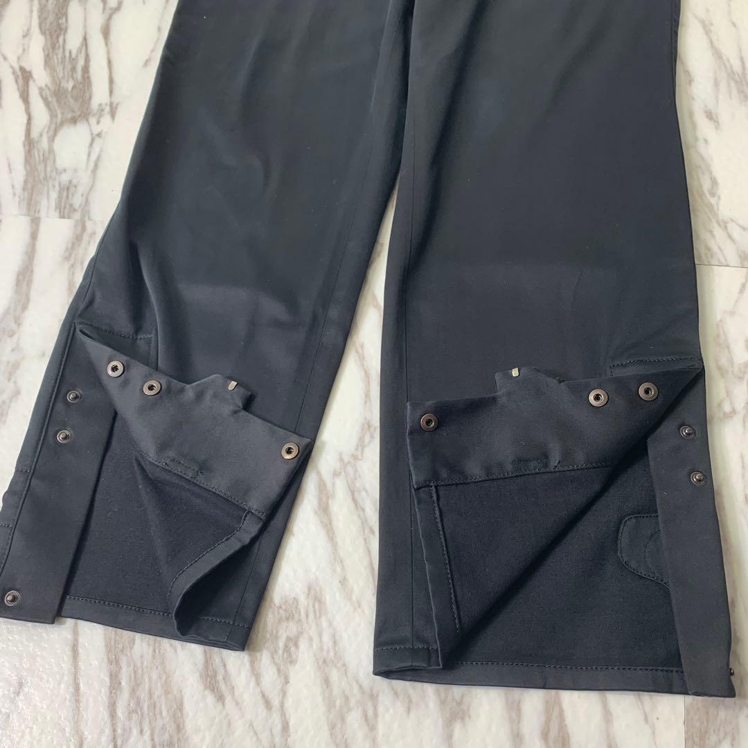 00s エンポリオアルマーニ コットンパンツ 52 イタリア製 スリット 黒