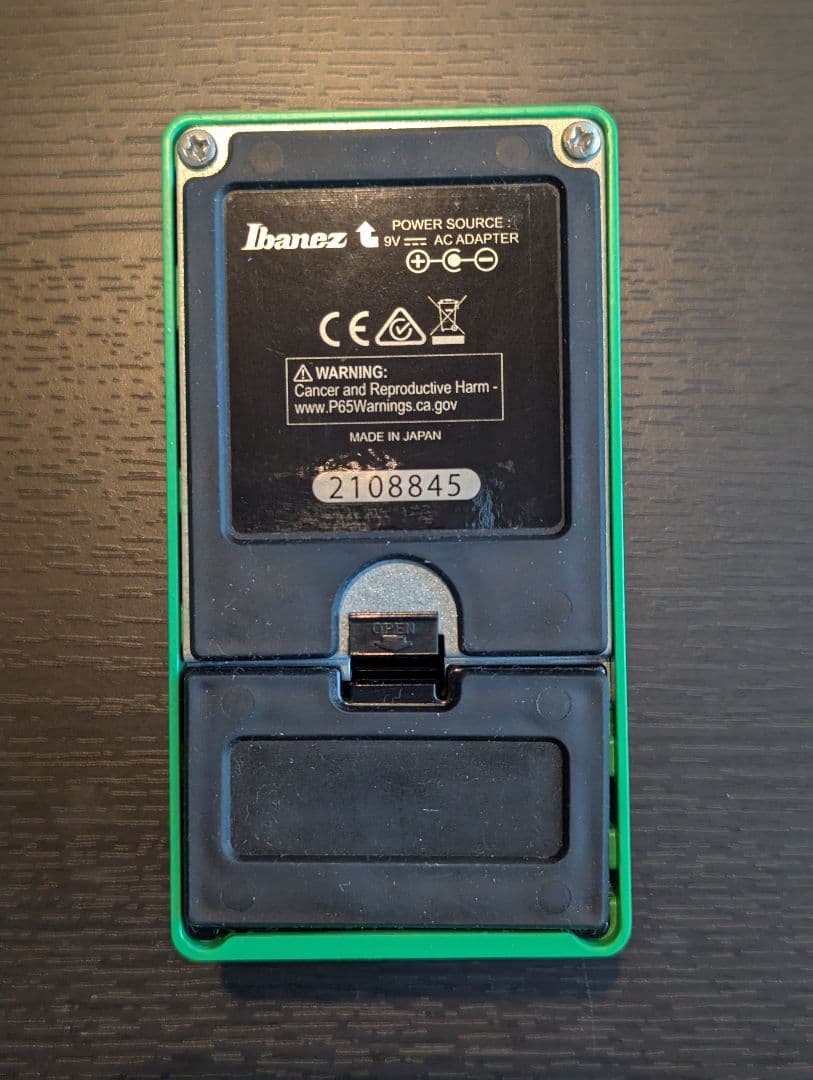 Ibanez TS808 Tube Screamer + バックプレート