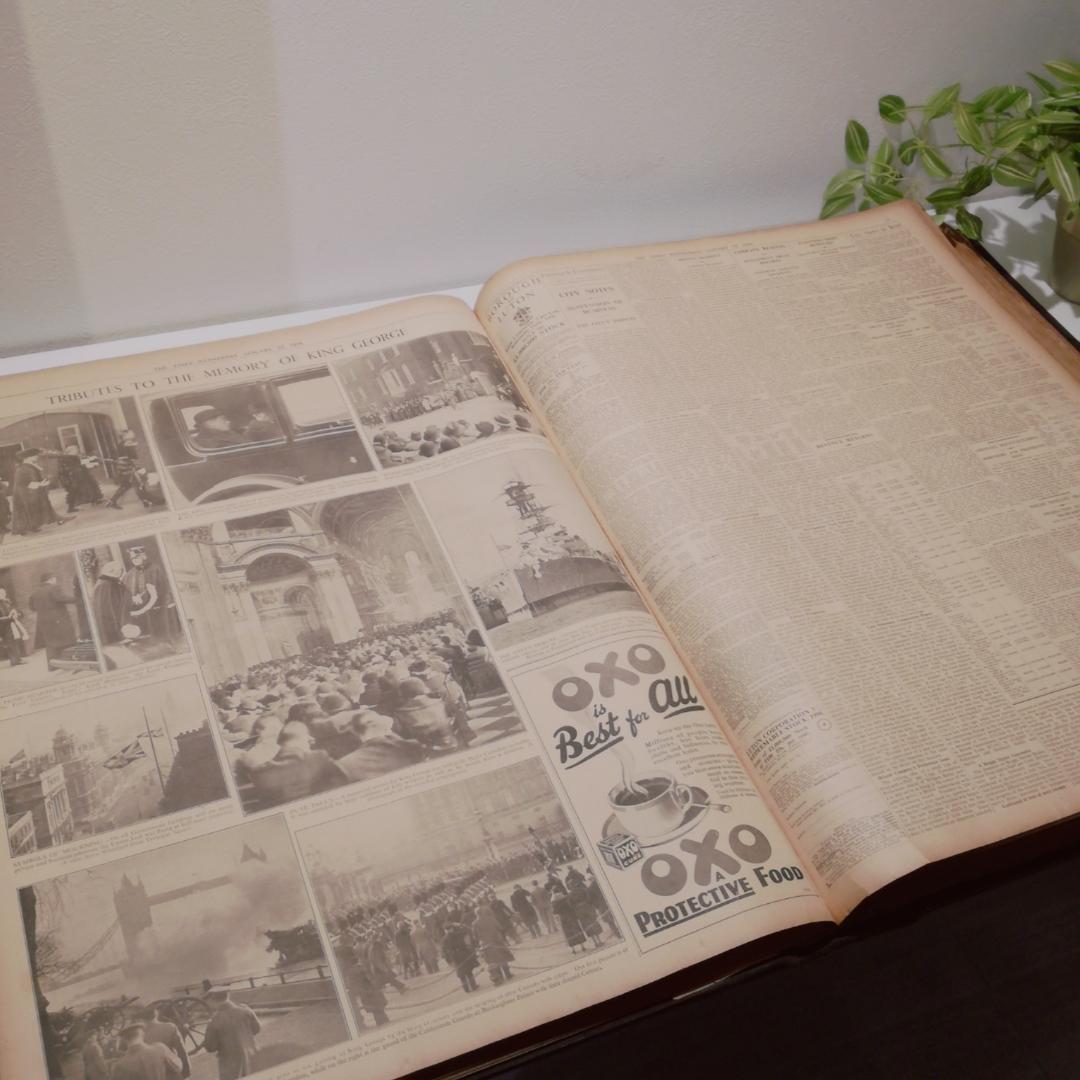 ◆ 大型 古書 [ THE TIMES LONDON ]1936年