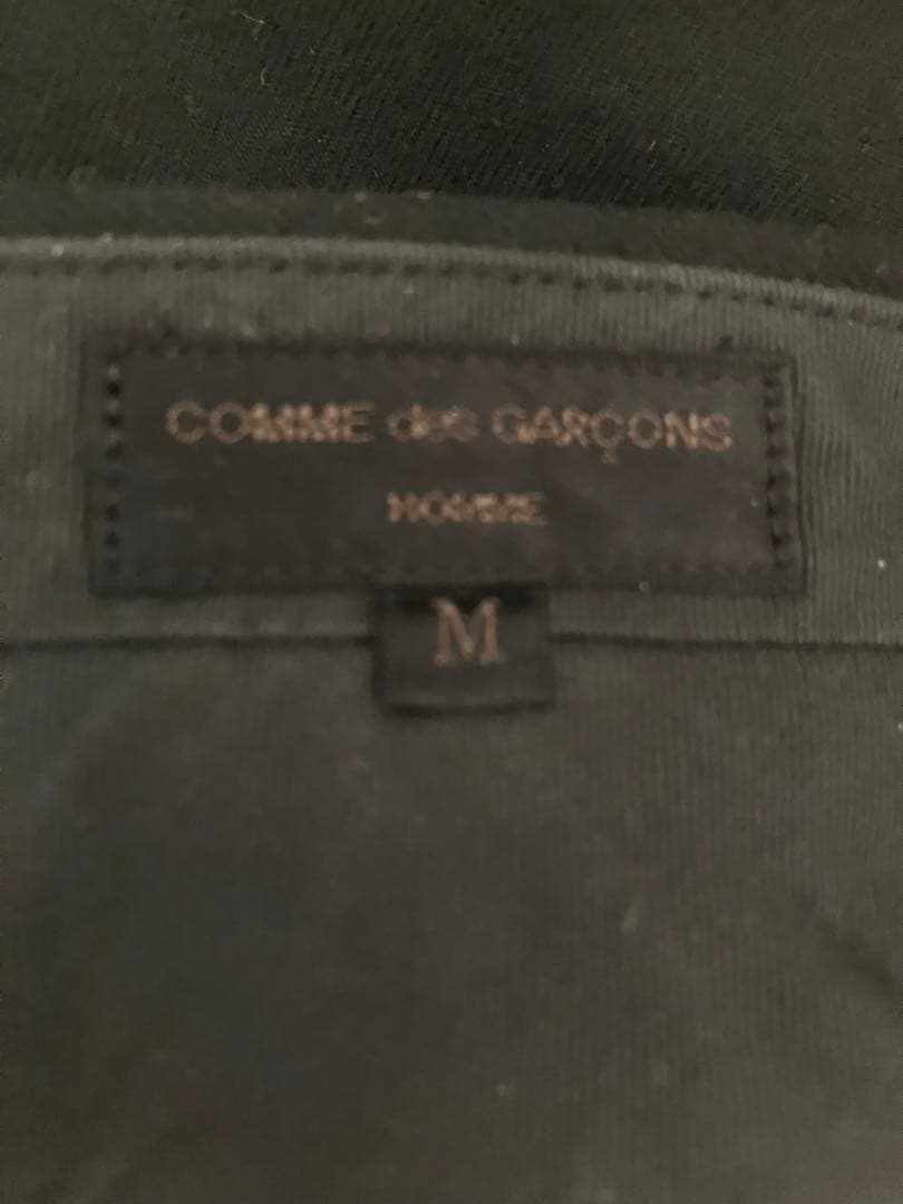 希少コムデギャルソンオム AD2003 田中オムサキソニ–フラノ1タックパンツ黒