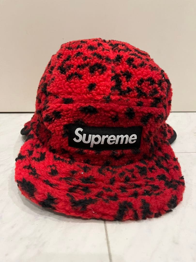 Supreme レオパード フリース イヤーフラップ FW17 タグ付