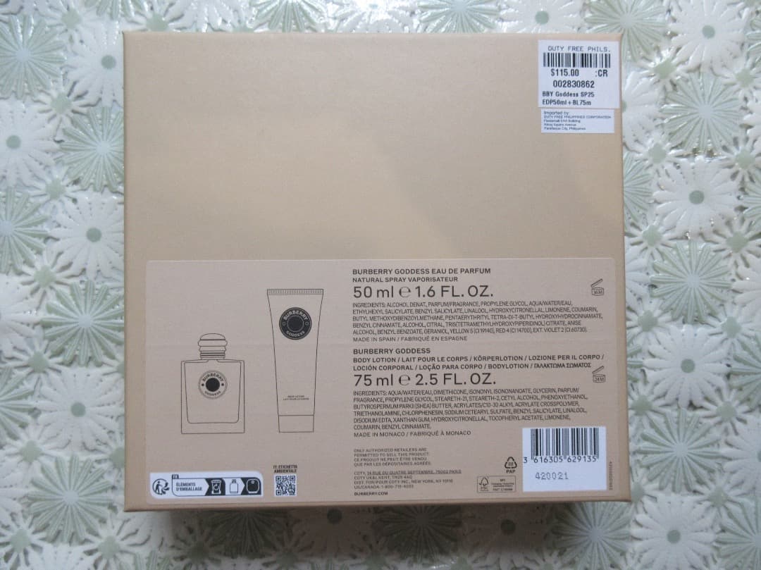 Burberry Goddess オールドパルファム ボディローションセット