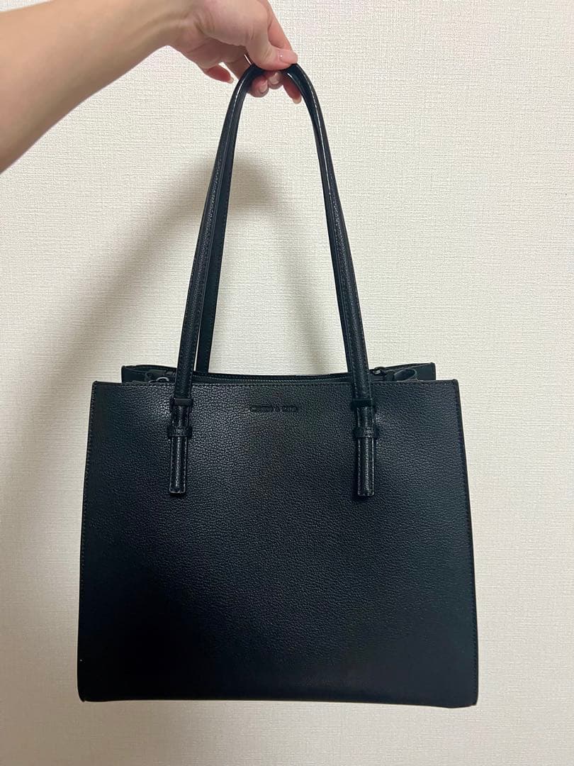 【極美品】CHARLES&KEITH クラシックダブルハンドル トートバッグ