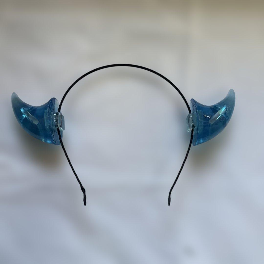 ⭐︎新品未使用⭐︎リリコラム ツノカチュ 透明ブルー