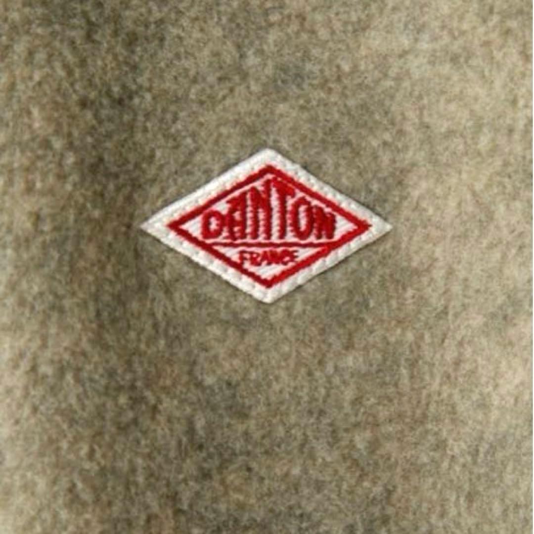 DANTON ノーカラーフリースジャケット サイズ40アイボリー美品
