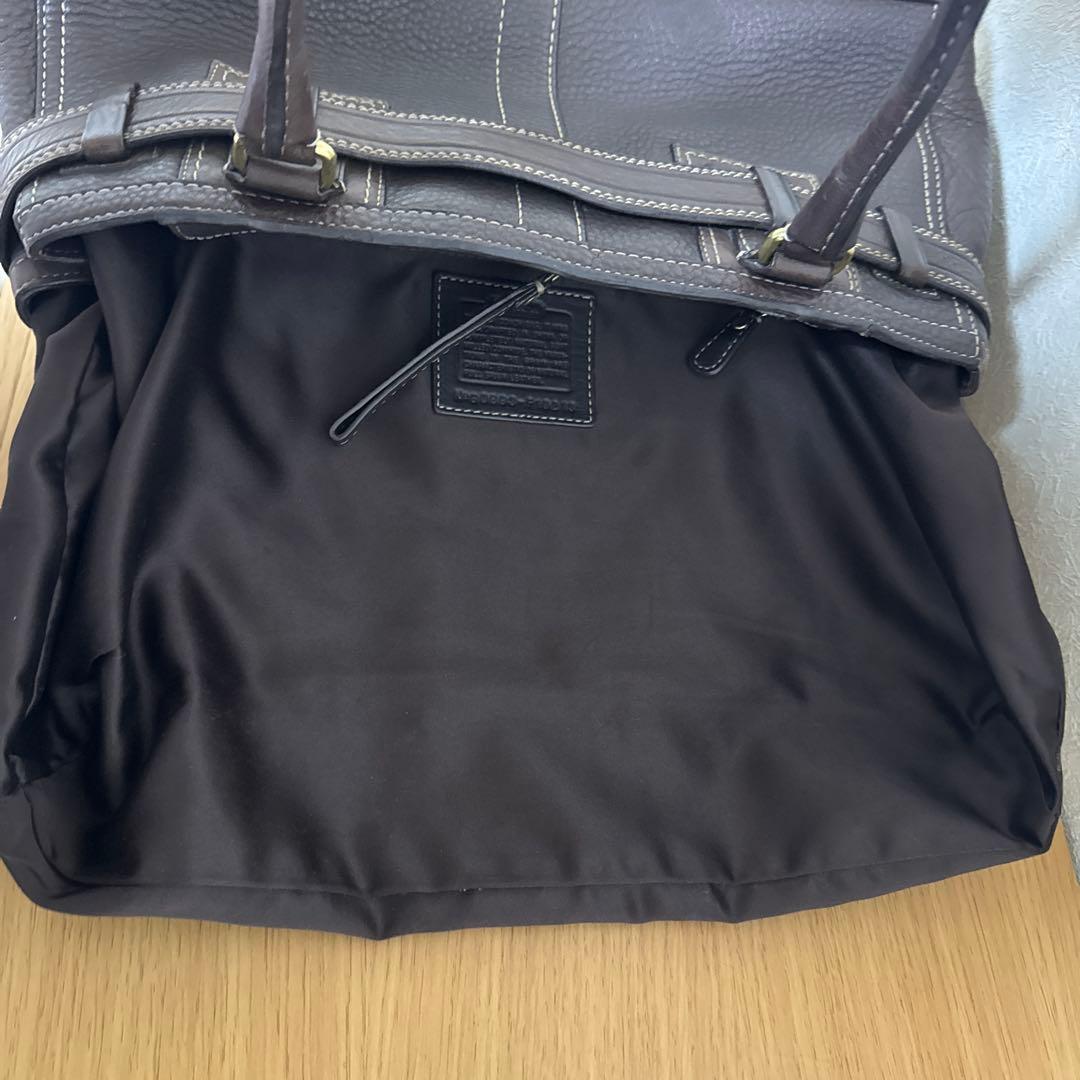 COACH コーチ　トート　ハンドバッグ キャリーオール レザー ブラウン　A4